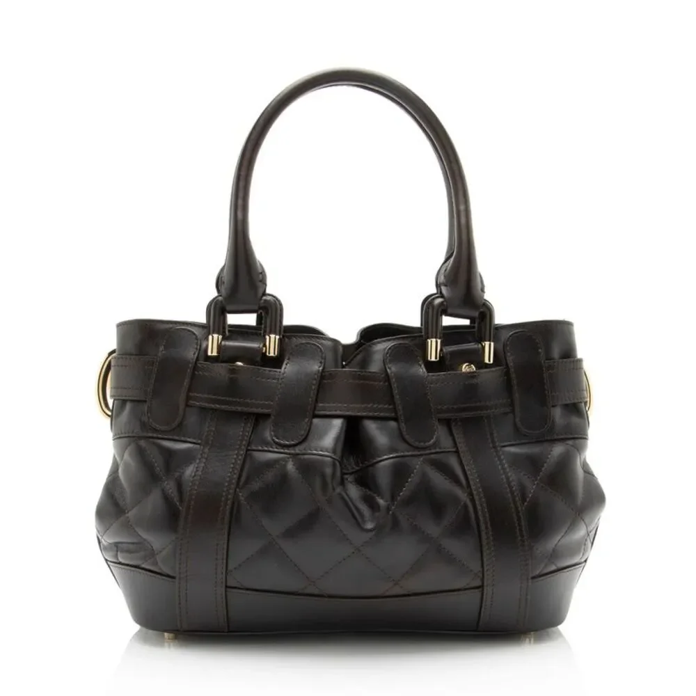 Burberry Quilted Leather Beaton Baby Satchel